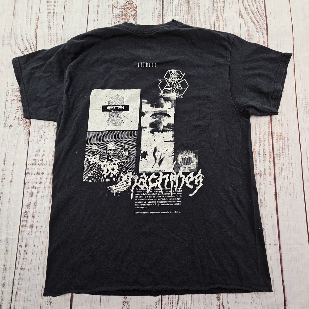 Vitriol Black Short Sleeve Cotton T-Shirt Men's L